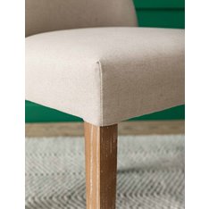 Alice Linen Studded Dining Chair  Image