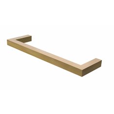 Angled Contemporary Single Towel Rail (Electric) Image