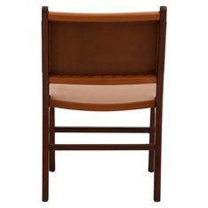 Antique Brown and Teak Dining Chair Image