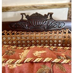 Antique Edwardian Mahogany Bergere Library Chairs (Pair) Image