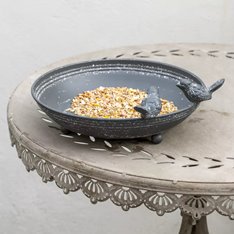 Antique Grey Bird Bath with feet Image