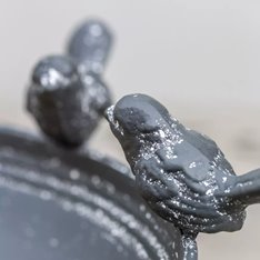 Antique Grey Bird Bath with feet Image
