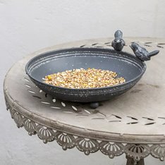 Antique Grey Bird Bath with feet Image