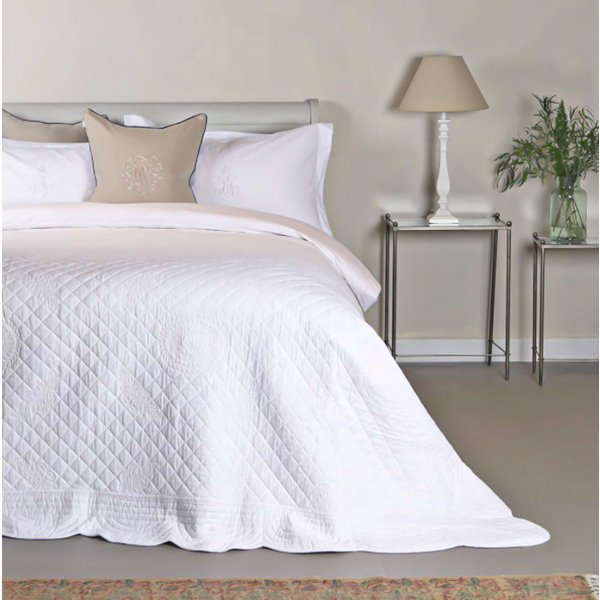 Antique White Empire Bedspread