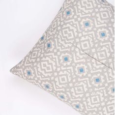 Aztec Grey and Ivory Cushion Image