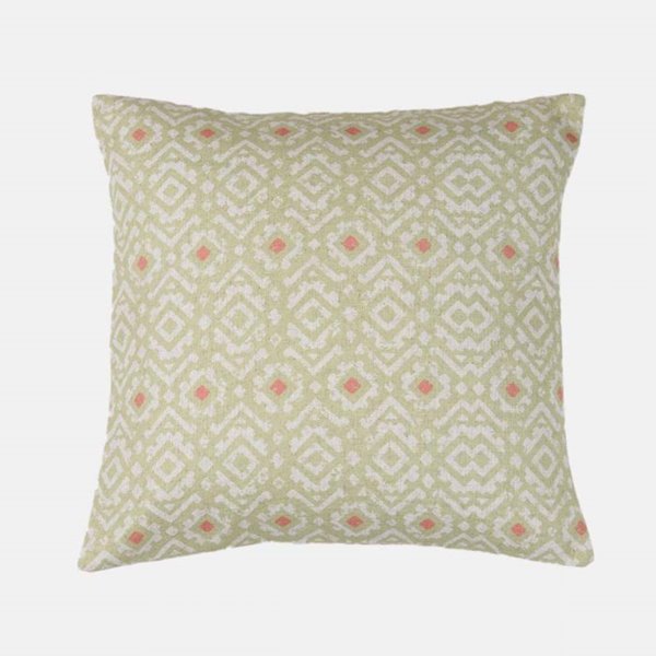 Aztec Lime and Ivory Cushion