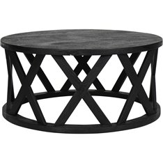 Bali Round Black Coffee Table Image