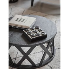 Bali Round Black Coffee Table Image