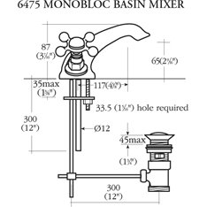 Barber Wilsons Basin monobloc mixer Image