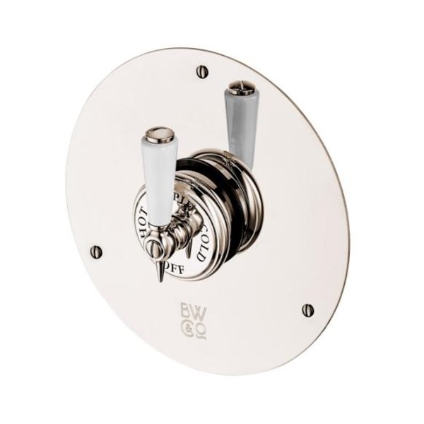 Barber Wilsons Recessed Thermostatic mixer round backplate