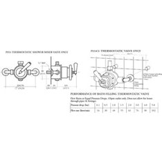 Barber Wilsons Thermostatic mixer valve, hand shower and sliding bar Image