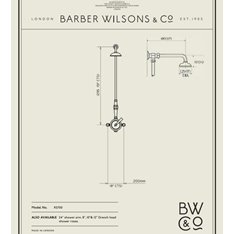 Barber Wilsons Thermostatic Shower Mixer Valve with riser pipe  Image