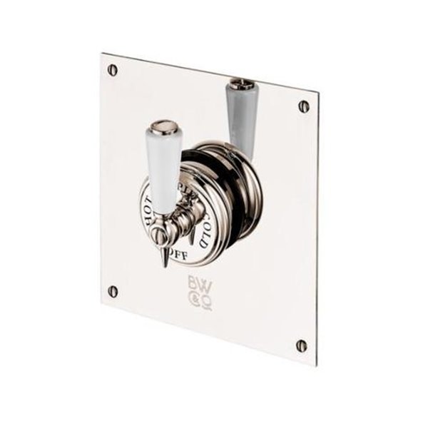 Barber Wilsons Thermostatic Shower Valve, Square Wall Plate