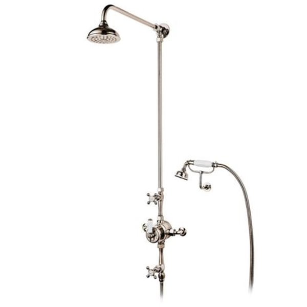Barber Wilsons Thermostatic triple control Shower/bath filler with cradle