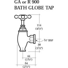 Barber Wilsons Bath Globe Taps Image