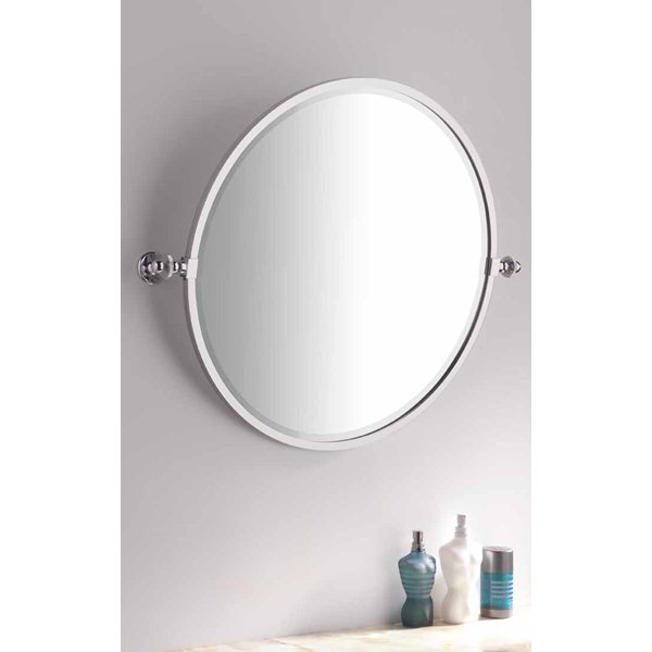 Bathroom Handmade Round Tilting Mirror