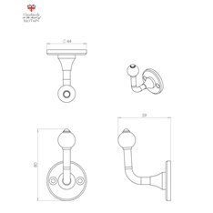 Bathroom Handmade Single Robe Hook Image