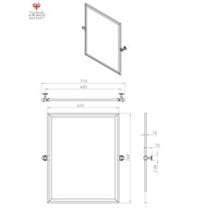 Bathroom Rectangular tilting Mirror Image