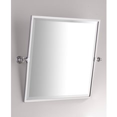Bathroom Square Framed Tilting Mirror Image