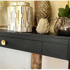 Berkley Black Console Table Image