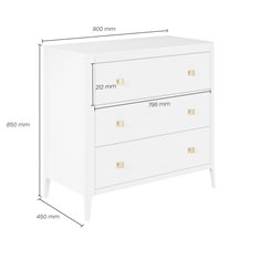 Berkley White Chest of Drawers Image