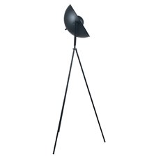 Black and Copper Tripod Floor Lamp Image