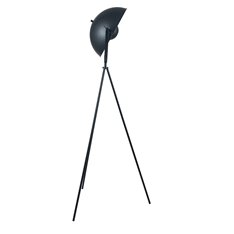 Black and Copper Tripod Floor Lamp Image