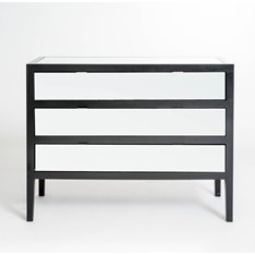 Black and Silver Chest of Drawers Image