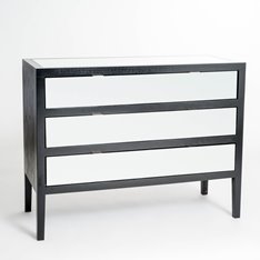 Black and Silver Chest of Drawers Image