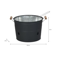 Black Barbecue Bucket Image