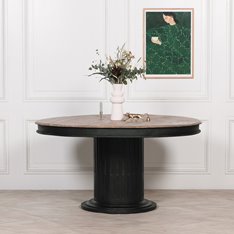 Black Column Dining Table Image