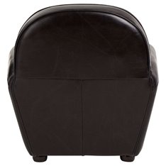Black Leather Club Armchair  Image