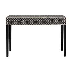 Black Mother of Pearl Console Table