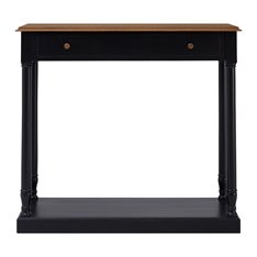 Black One Drawer Console Table 