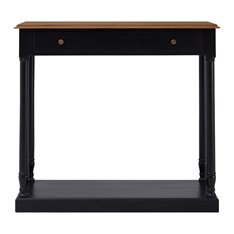 Black One Drawer Console Table  Image