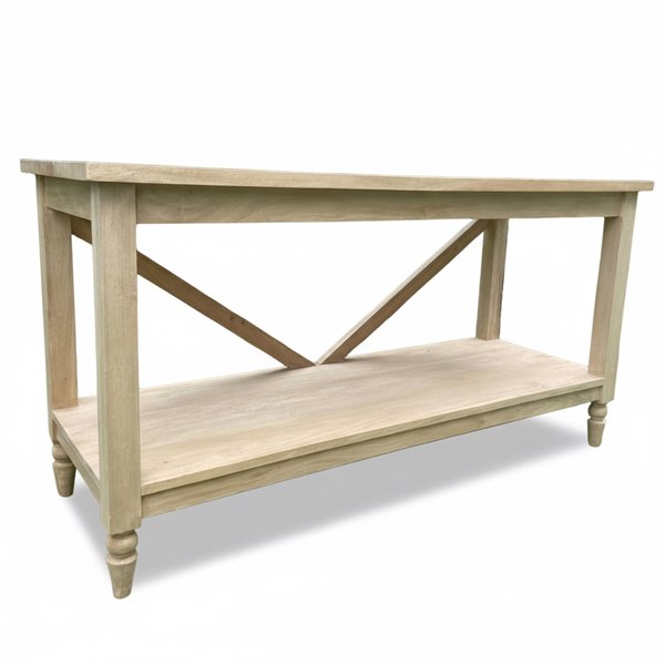 Bleached Mahogany Classic Slim Hall Table 