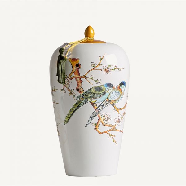 Blossom Tassel Top Ginger Jar