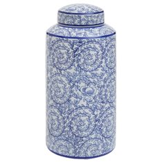 Blue and White Lotus Leaf Jar Image