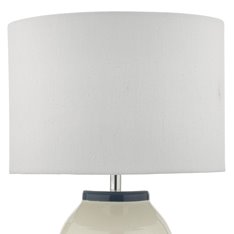 Blue and White Stripe Table Lamp Image