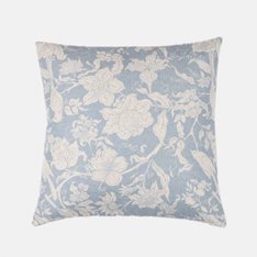 Blue Bird and Flower Cushion Image