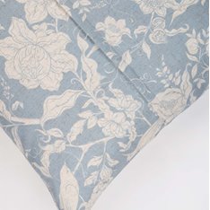 Blue Bird and Flower Cushion Image