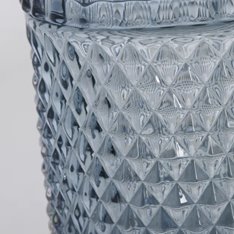 Blue & Gold Top Glass Storage Jar Image