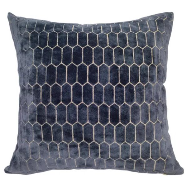 Blue Velvet Honeycomb cushion