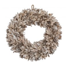 Blush Felt and Jute Christmas Wreath Image