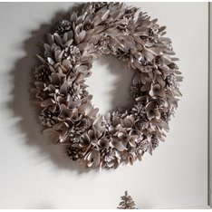Blush Felt and Jute Christmas Wreath Image