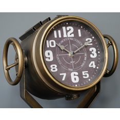 Brass Searchlight Clock Image