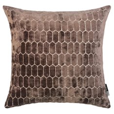 Brown Velvet Honeycomb cushion  Image