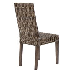 Brown Woven Rattan Dining Chair Image