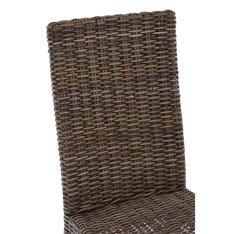 Brown Woven Rattan Dining Chair Image