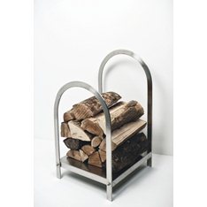 Brushed Steel Log Holder Image